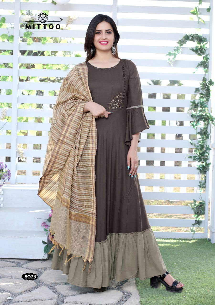 Prasang Vol-4 Mittoo Muslin Anarkali Dupatta Kurti Prasang Vol-4 Mittoo Muslin Anarkali Dupatta Kurti